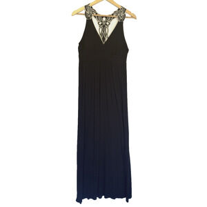 Julies Closet Y2K Halter Babydoll Maxi Sleeveless Dress Size M Resort Casual